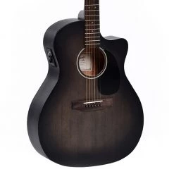 Acoustic Guitars Ditson 10 Series Grand OM With Cutaway + EQ - Trans Black