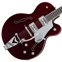 Electric Guitars Gretsch - G6119T-ET Players Edition Tennessee Rose™ Electrotone Hollow Body With String-Thru Bigsby® - Dark Cherry Stain