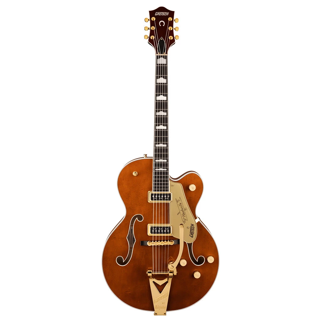 Gretsch - G6120TG-DS Players Edition Nashville® Hollow Body DS With String-Thru Bigsby® And Gold Hardware - Roundup Orange