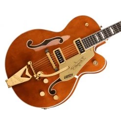 Gretsch - G6120TG-DS Players Edition Nashville® Hollow Body DS With String-Thru Bigsby® And Gold Hardware - Roundup Orange