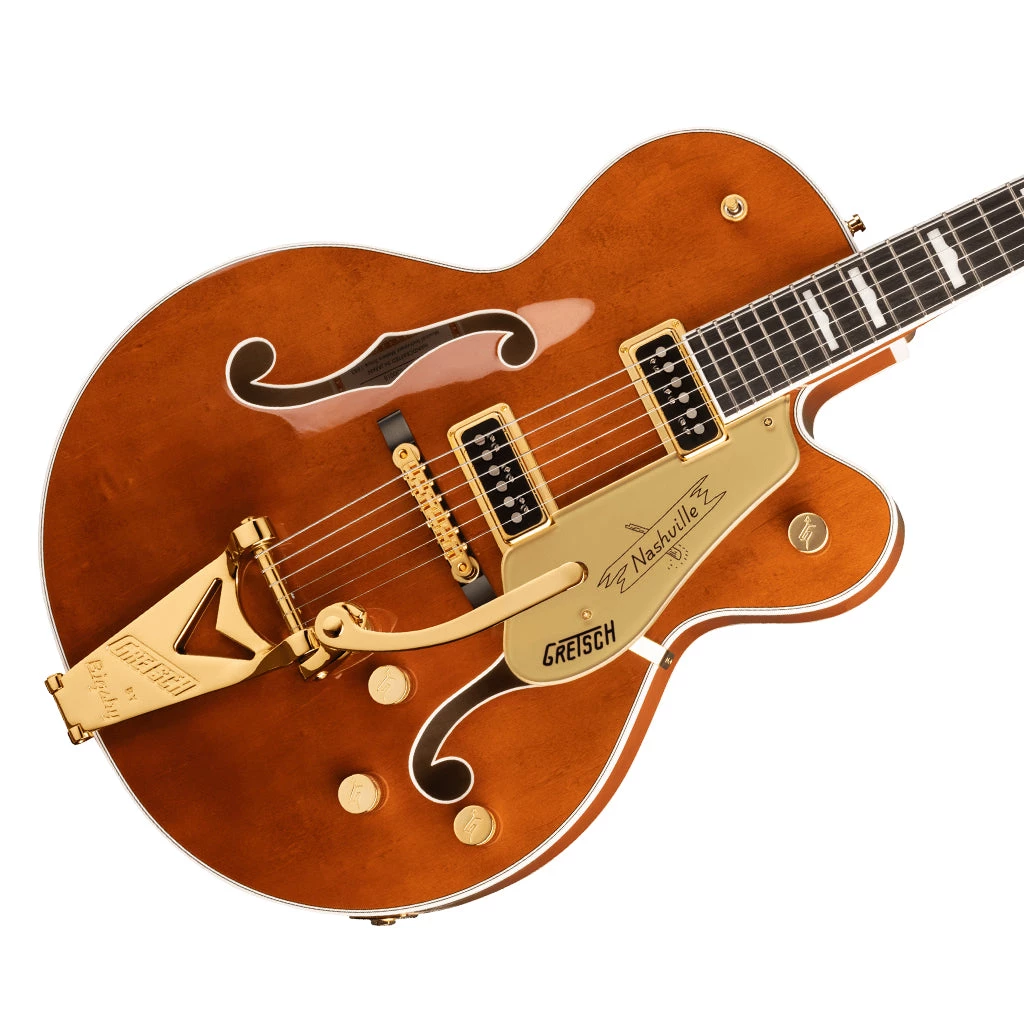 Gretsch - G6120TG-DS Players Edition Nashville® Hollow Body DS With String-Thru Bigsby® And Gold Hardware - Roundup Orange
