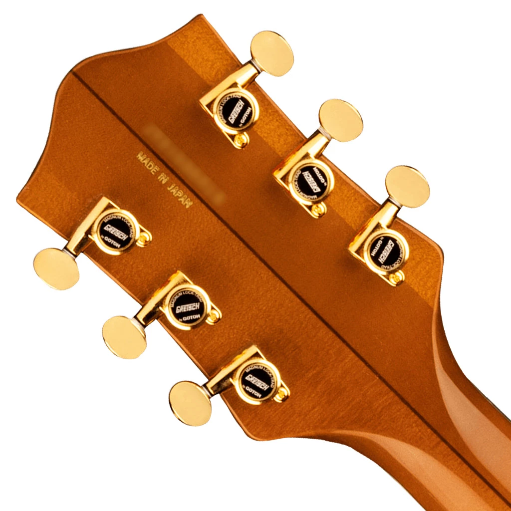 Gretsch - G6120TG-DS Players Edition Nashville® Hollow Body DS With String-Thru Bigsby® And Gold Hardware - Roundup Orange