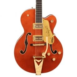 Gretsch - G6120TG Players Edition Nashville® Hollow Body With String-Thru Bigsby® And Gold Hardware - Orange Stain Electric Guitars