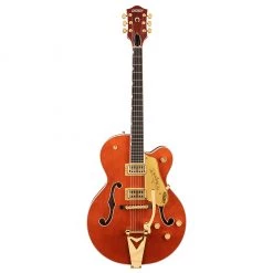 Gretsch - G6120TG Players Edition Nashville® Hollow Body With String-Thru Bigsby® And Gold Hardware - Orange Stain Electric Guitars