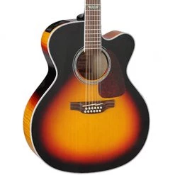 Acoustic Guitars Takamine TGJ72CE12BSB 12-String Jumbo - Brown Sunburst