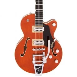 Gretsch - G6659T Players Edition Broadkaster® Jr. Center Block Single-Cut With String-Thru Bigsby®, Ebony Fingerboard, Roundup Orange Electric Guitars