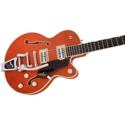 Gretsch - G6659T Players Edition Broadkaster® Jr. Center Block Single-Cut With String-Thru Bigsby®, Ebony Fingerboard, Roundup Orange Electric Guitars