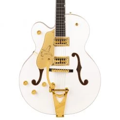 Gretsch - G6136TG-LH Players Edition Falcon™ Hollow Body With String-Thru Bigsby® And Gold Hardware, Left-Handed - White Electric Guitars