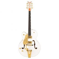Gretsch - G6136TG-LH Players Edition Falcon™ Hollow Body With String-Thru Bigsby® And Gold Hardware, Left-Handed - White Electric Guitars