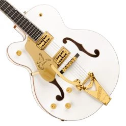 Gretsch - G6136TG-LH Players Edition Falcon™ Hollow Body With String-Thru Bigsby® And Gold Hardware, Left-Handed - White Electric Guitars