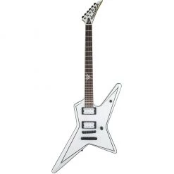 Jackson - USA Signature Gus G. Star - Rosewood Fingerboard - Satin White With Black Pinstripes Electric Guitars
