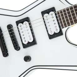 Jackson - USA Signature Gus G. Star - Rosewood Fingerboard - Satin White With Black Pinstripes Electric Guitars