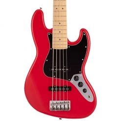 Fender - Made In Japan Hybrid II Jazz Bass® V, Maple Fingerboard - Modena Red Bass Guitars