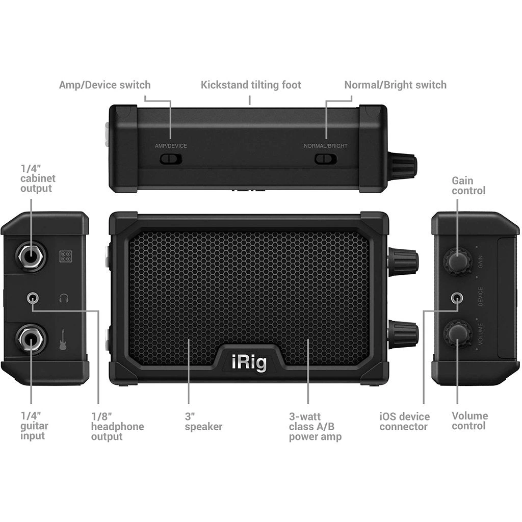 IK Multimedia Electric Guitar Amps IRig Nano Amp - 3W