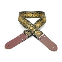 See All DSL Jacquard Weaving Guitar Strap - 2" Gold