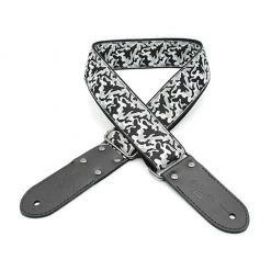DSL Jacquard Weaving Guitar Strap - 2" Camo Black