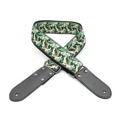 See All DSL Jacquard Weaving Guitar Strap - 2" CAMO GREEN