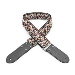 DSL Jacquard Weaving 2" Guitar Strap - Camo Red