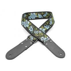 See All DSL Jacquard Weaving 2" Guitar Strap - FG BLUE FLOWER