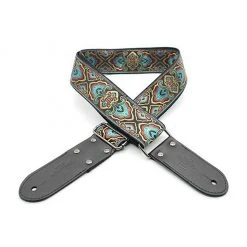 See All DSL Jacquard Weaving 2" Guitar Strap - Mermaid Blue