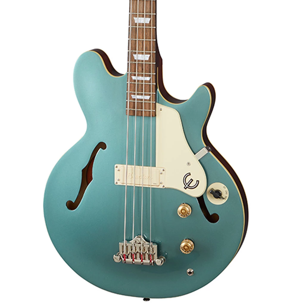 Epiphone - Jack Casady Bass - Faded Pelham Blue Bass Guitars