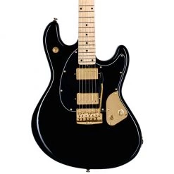 Sterling By Music Man Sterling Stingray Guitar SR Jared Dines - Black W Gold Hardware Electric Guitars