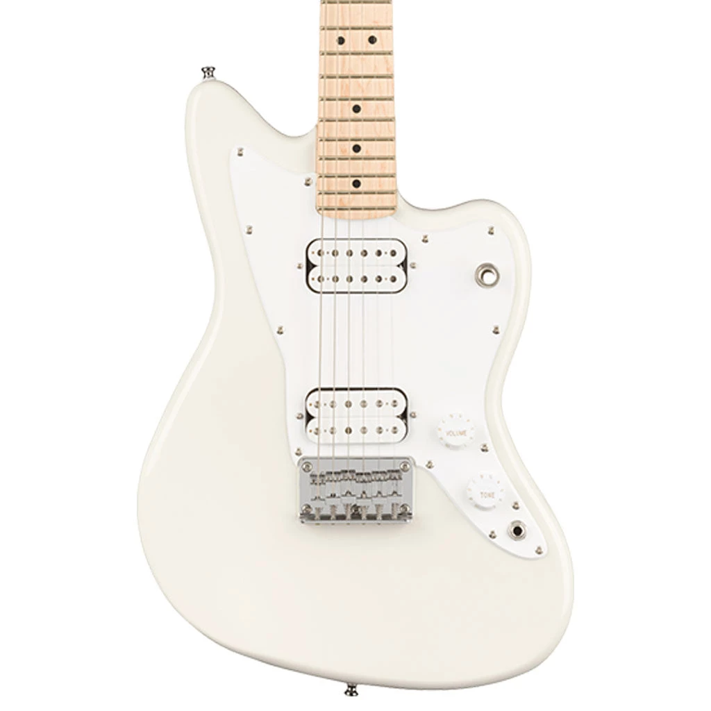 Squier Mini Jazzmaster - Olympic White - Maple Neck
