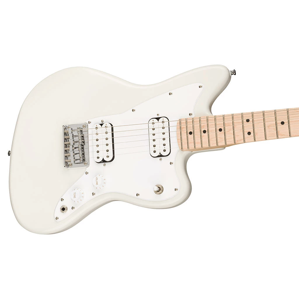 Squier Mini Jazzmaster - Olympic White - Maple Neck