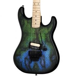 Electric Guitars Kramer - Baretta - Snakeskin Green Blue Fade