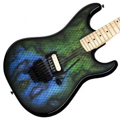 Electric Guitars Kramer - Baretta - Snakeskin Green Blue Fade