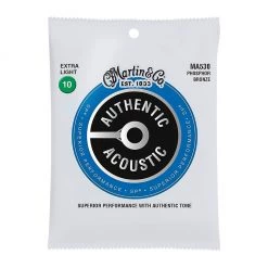Martin MA530 - SP Authentic Extra Light 92/8 10-47 Acoustic Guitar Strings See All