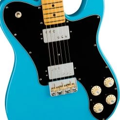 Fender - American Professional II Telecaster® Deluxe - Maple Fingerboard - Miami Blue Electric Guitars