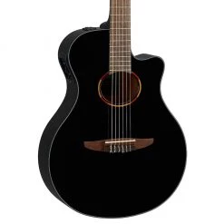 Yamaha NTX1 Nylon Acoustic Electric Guitar - Black Acoustic Guitars