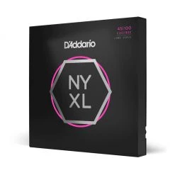 D'Addario NYXL45100 Nickel Wound Bass Guitar Strings, Regular Light, 45-100, Long Scale See All