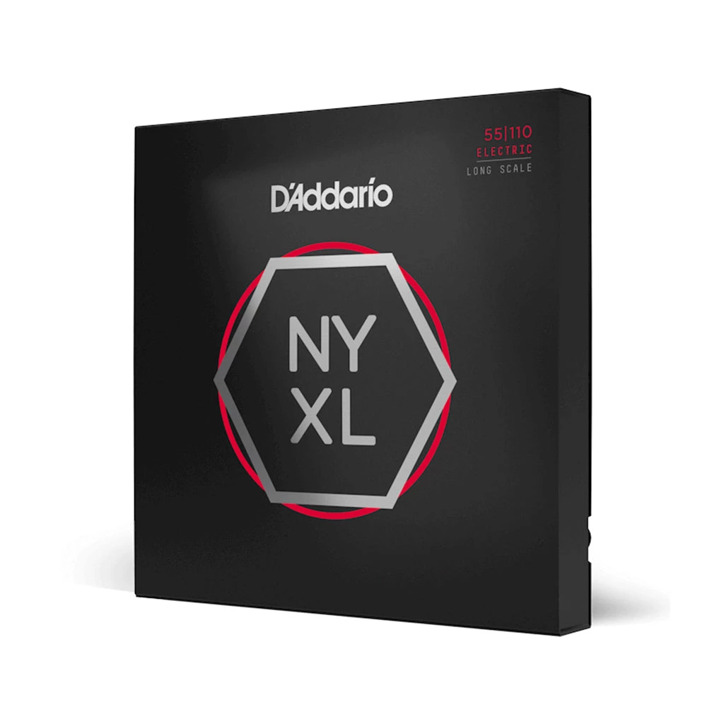 D'Addario NYXL55110 Nickel Wound Bass Guitar Strings, Heavy 55-110, Long Scale