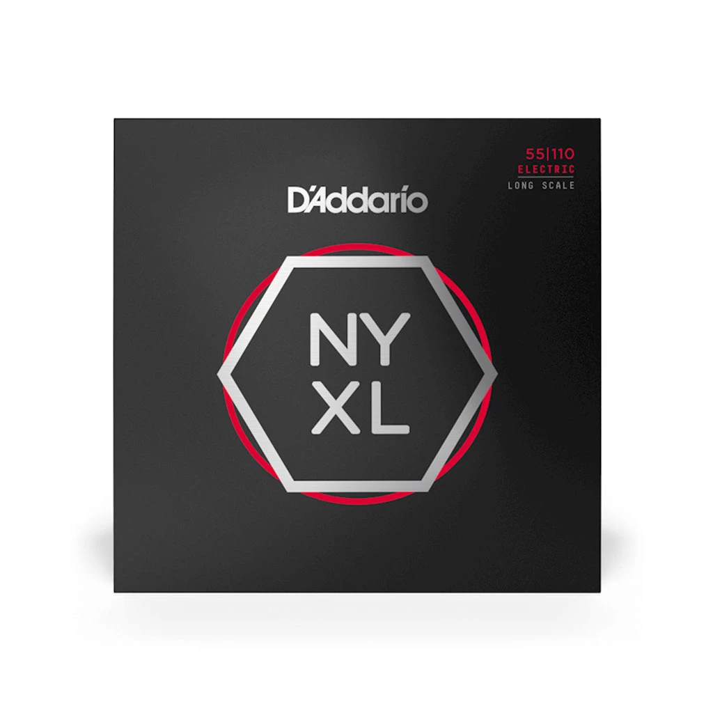 D'Addario NYXL55110 Nickel Wound Bass Guitar Strings, Heavy 55-110, Long Scale