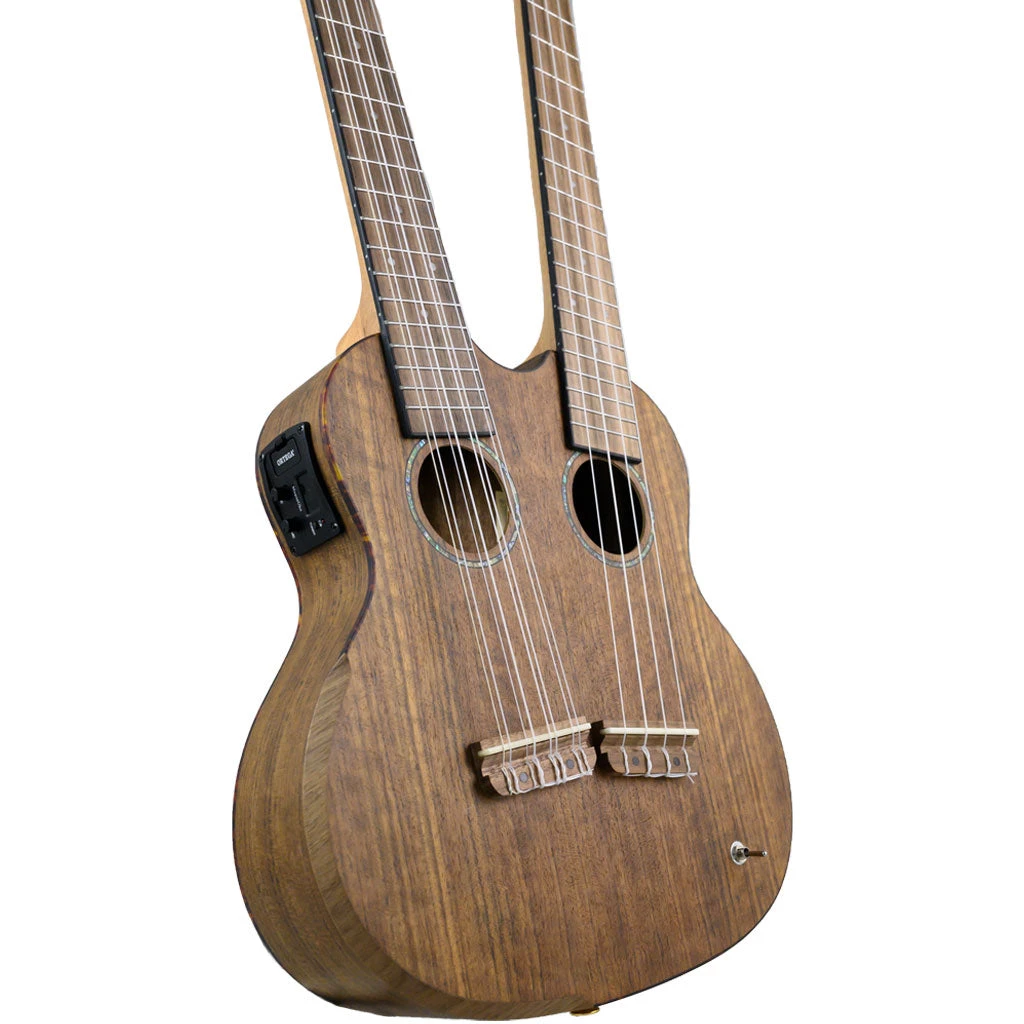 Ortega - Twin Neck Ukulele - Ovangkol