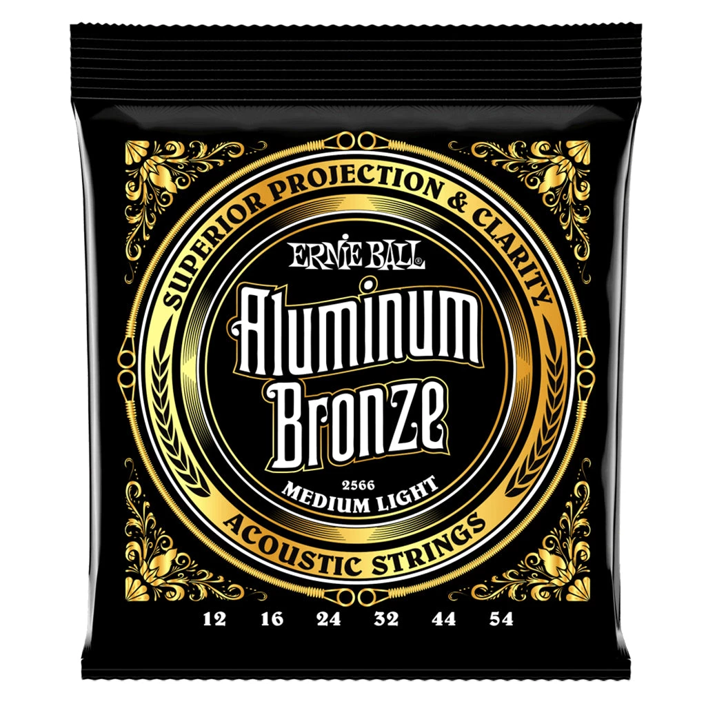 Ernie Ball E2566 - Aluminium Bronze 12-54 Acoustic Guitar Strings See All