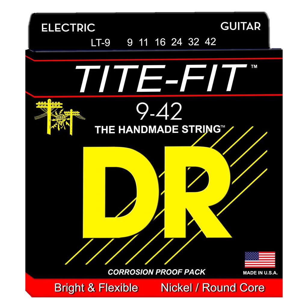 See All DR LT-9 - Tite Fit Electric 9-42 Electric Guitar Strings