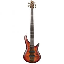 Bass Guitars Ibanez SR2405W - 5 String Premium Bass - Brown Topaz Burst