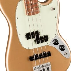 Fender Player Mustang PJ Bass - Firemist Gold - Pau Ferro Fretboard Bass Guitars