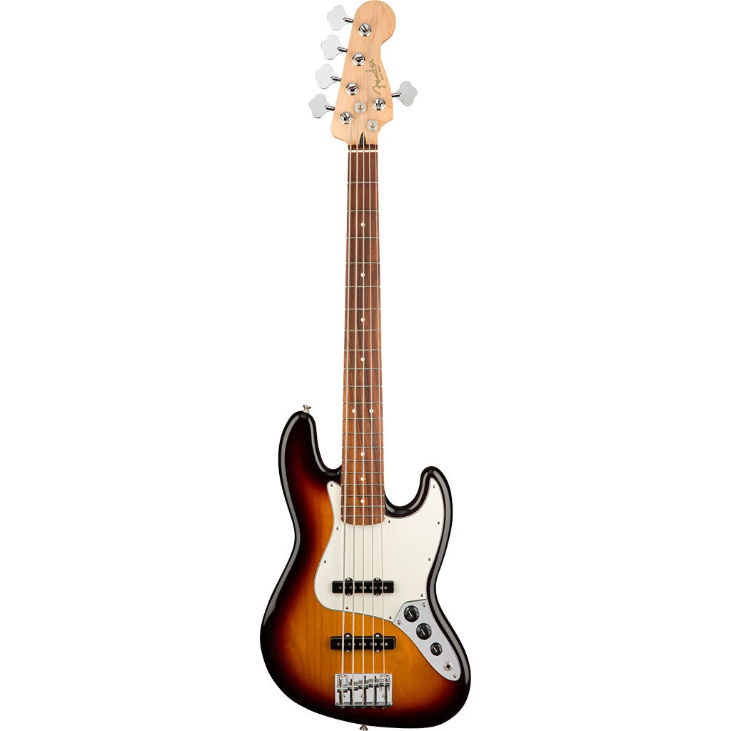 Bass Guitars Fender Player Jazz Bass V - 3 Tone Sunburst - Pau Ferro