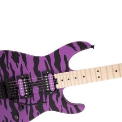 Electric Guitars Charvel Pro Mod Dinky Satchel Signature - Satin Purple Bengal