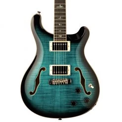 PRS SE Hollowbody II Piezo - Peacock Blue Burst Electric Guitars