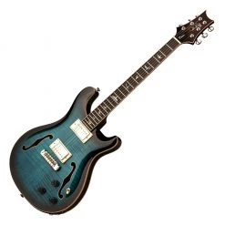 PRS SE Hollowbody II Piezo - Peacock Blue Burst Electric Guitars