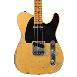Fender Custom Shop - Limited Edition 70th Anniversary Broadcaster® - Heavy Relic® Aged Nocaster® Blonde Electric Guitars
