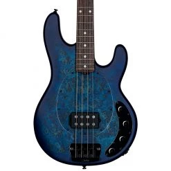 Sterling By Music Man Sterling - RAY34PB-NBLS-R2 - Poplar Burl - Neptune Blue Satin
