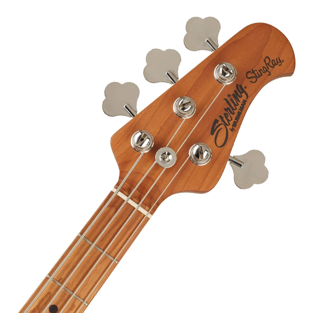 Sterling By Music Man Sterling Stingray RAY34 - Seafoam Sparkle - Roasted Maple Electric Guitars