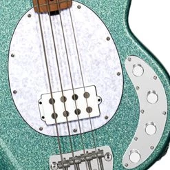 Sterling By Music Man Sterling Stingray RAY34 - Seafoam Sparkle - Roasted Maple Electric Guitars