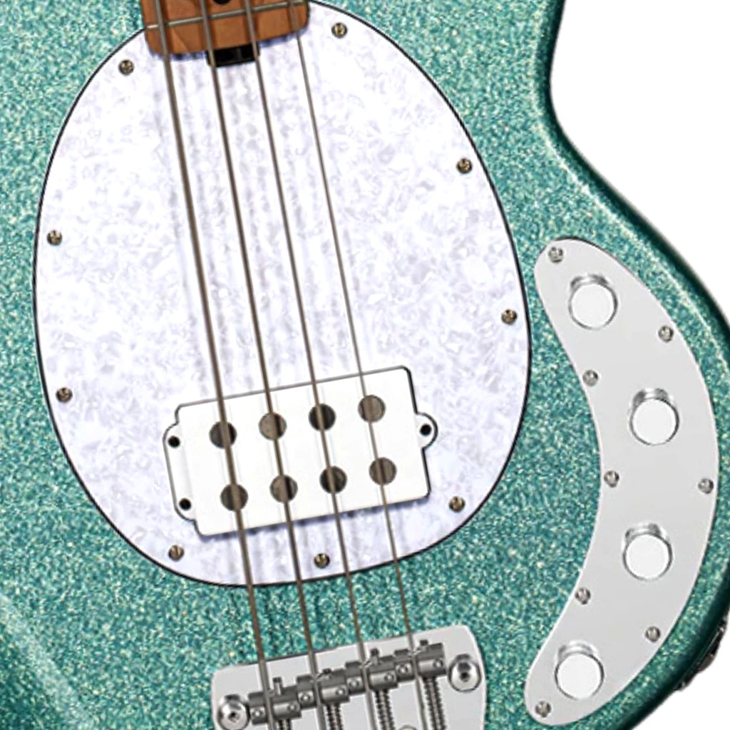 Sterling By Music Man Sterling Stingray RAY34 - Seafoam Sparkle - Roasted Maple Electric Guitars